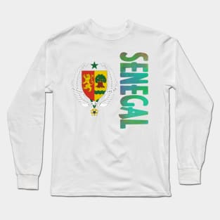 Senegal Coat of Arms Design Long Sleeve T-Shirt